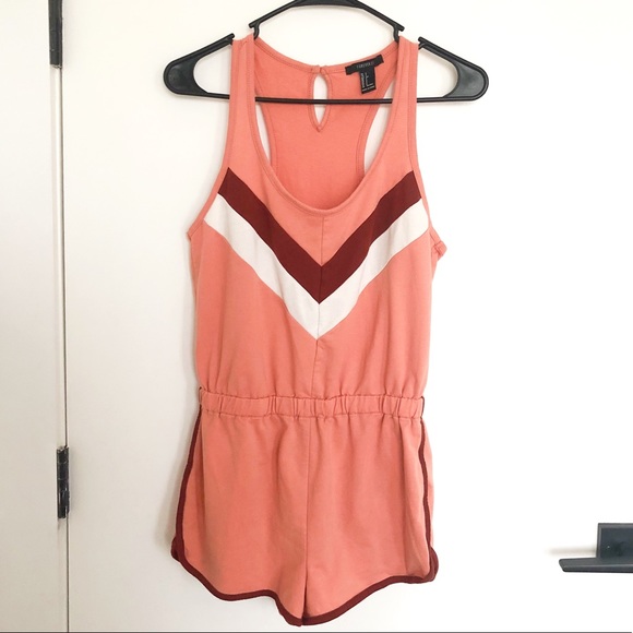 Orange 70’s Inspired Forever 21 Onesie - Picture 2 of 5